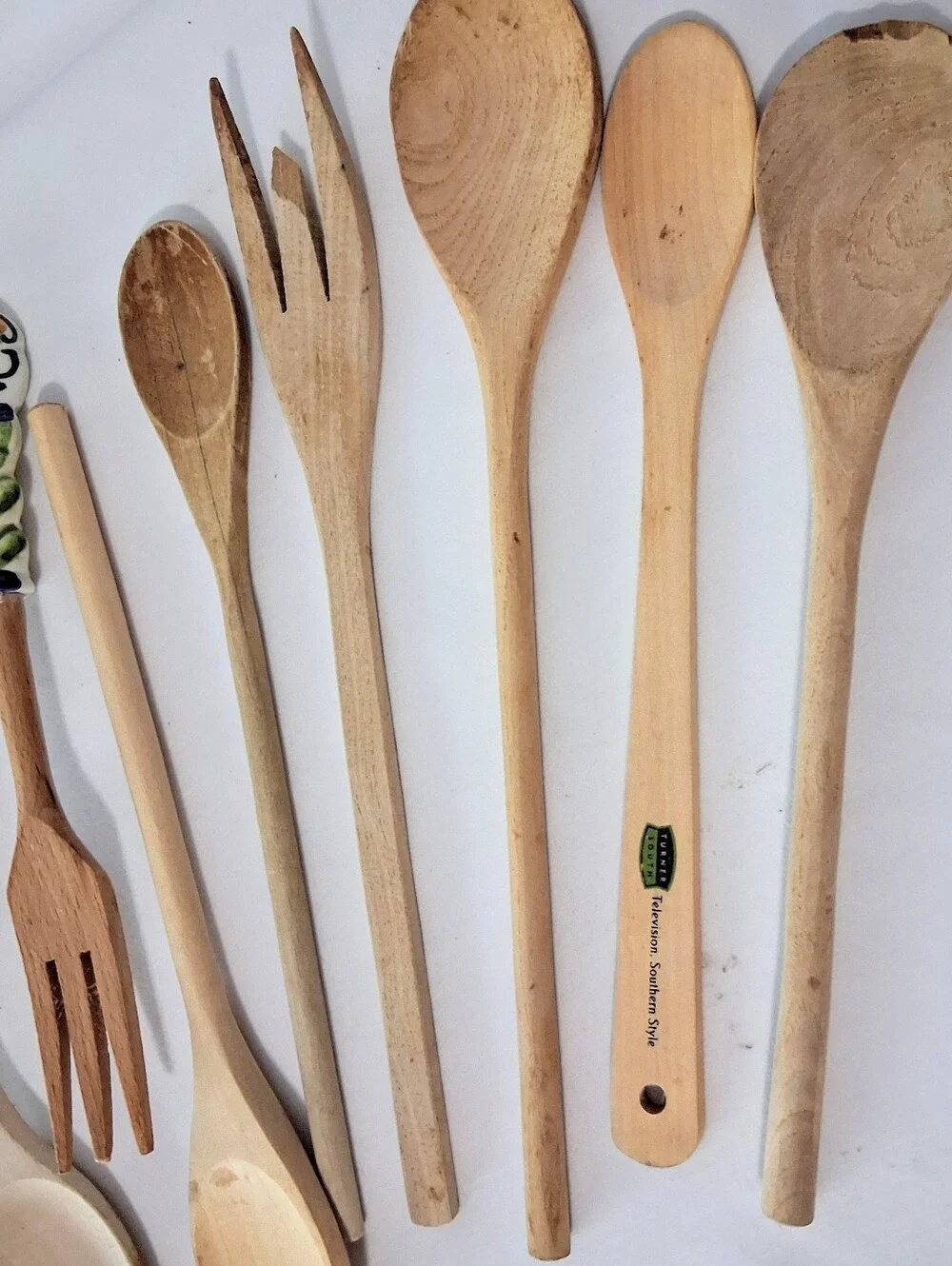 Large Collection Vintage/Antique Wooden Utensils - 16 Pieces!!